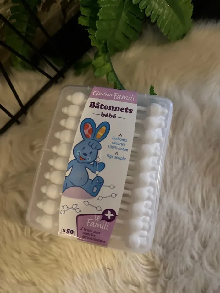 50 Bâtonnets, coton-tiges bébé - photo numéro 2