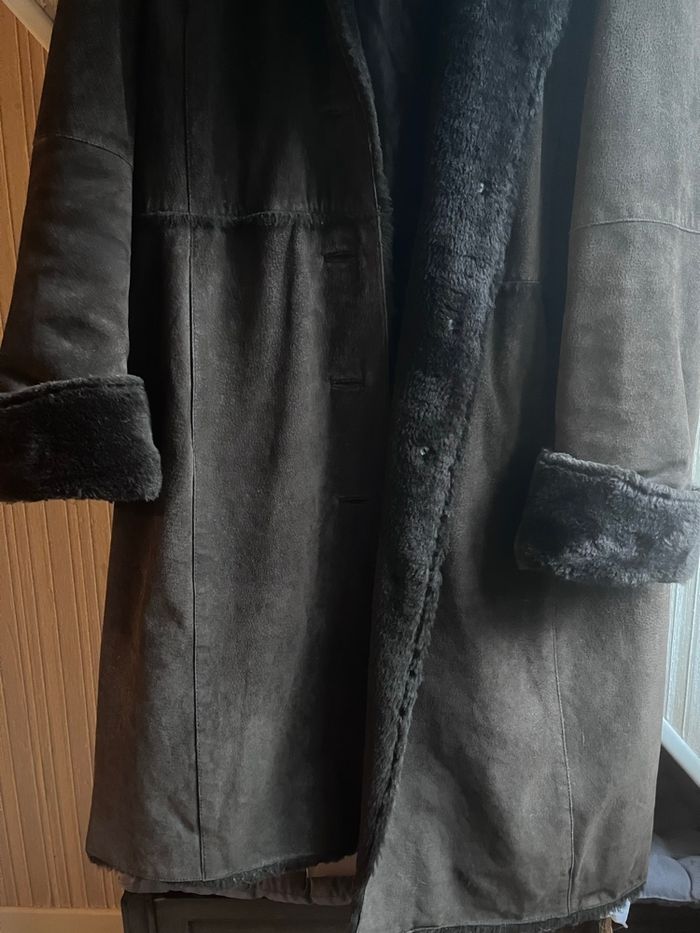 Manteau long en croûte de porc taille L / 46 - photo numéro 10