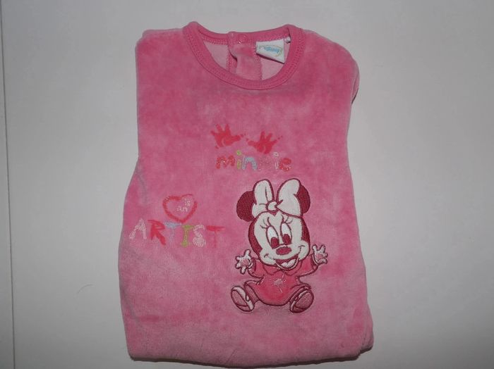 Pyjama Velours - Minnie - 3 mois - photo numéro 6