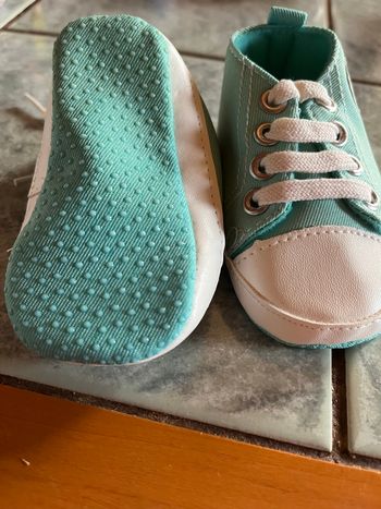 Basket bébé - toile vert