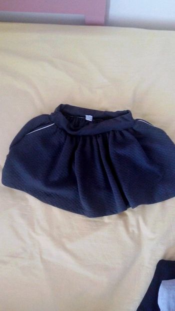 Jupe grise épaisse à volants Z