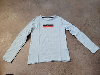 T-shirt manche longue bleu kiabi 8 ans neuf