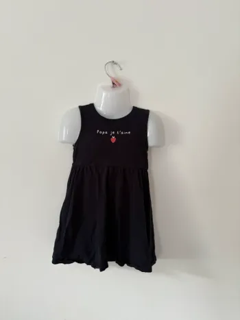 Robe bleu marine Kiabi “Papa je t’aime” Taille 36 mois (90/97 cm)