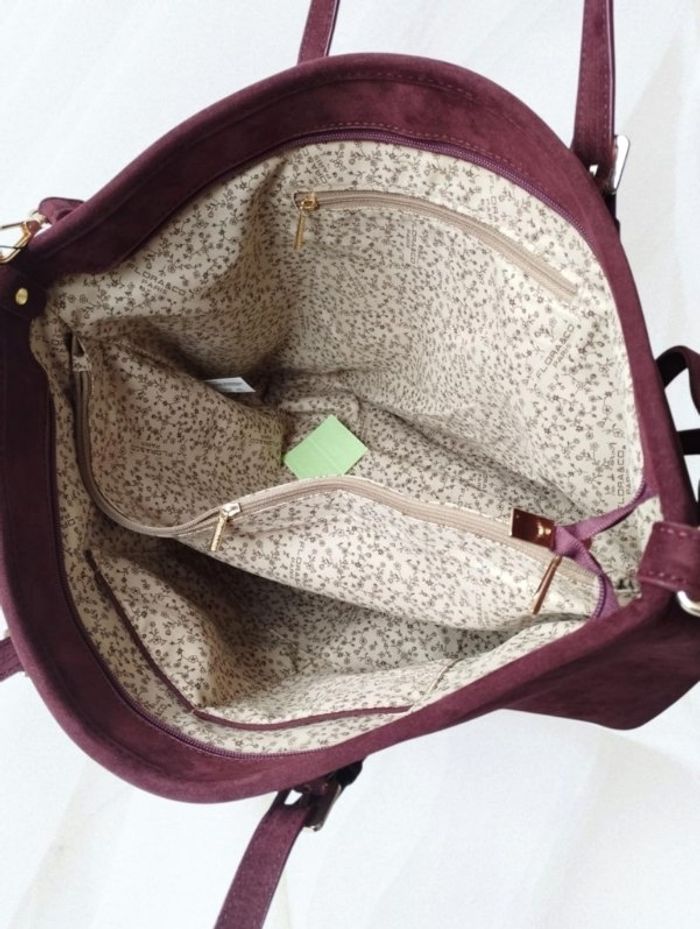 Sac shopping bordeaux - photo numéro 3