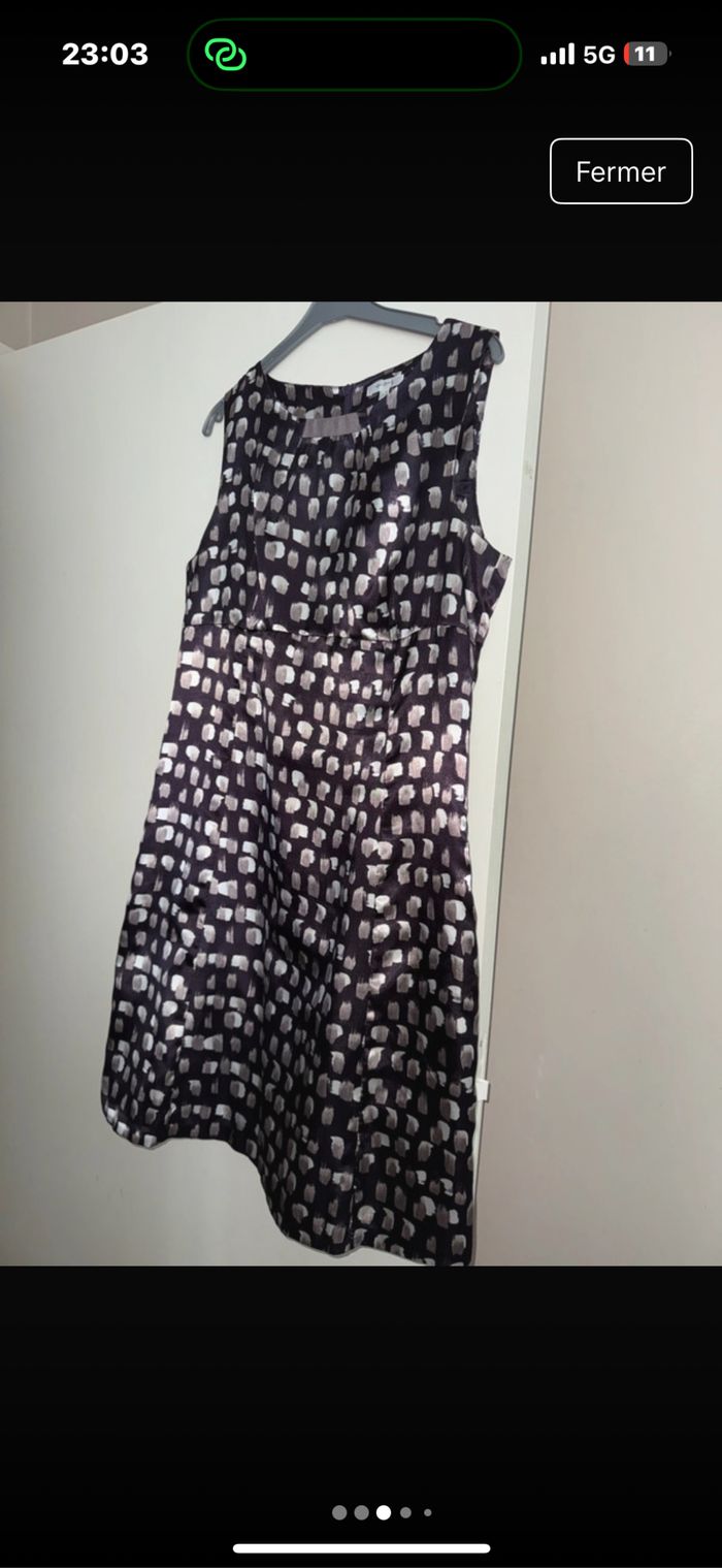 Robe  123 violet avec imprimé taille 44 - photo numéro 6