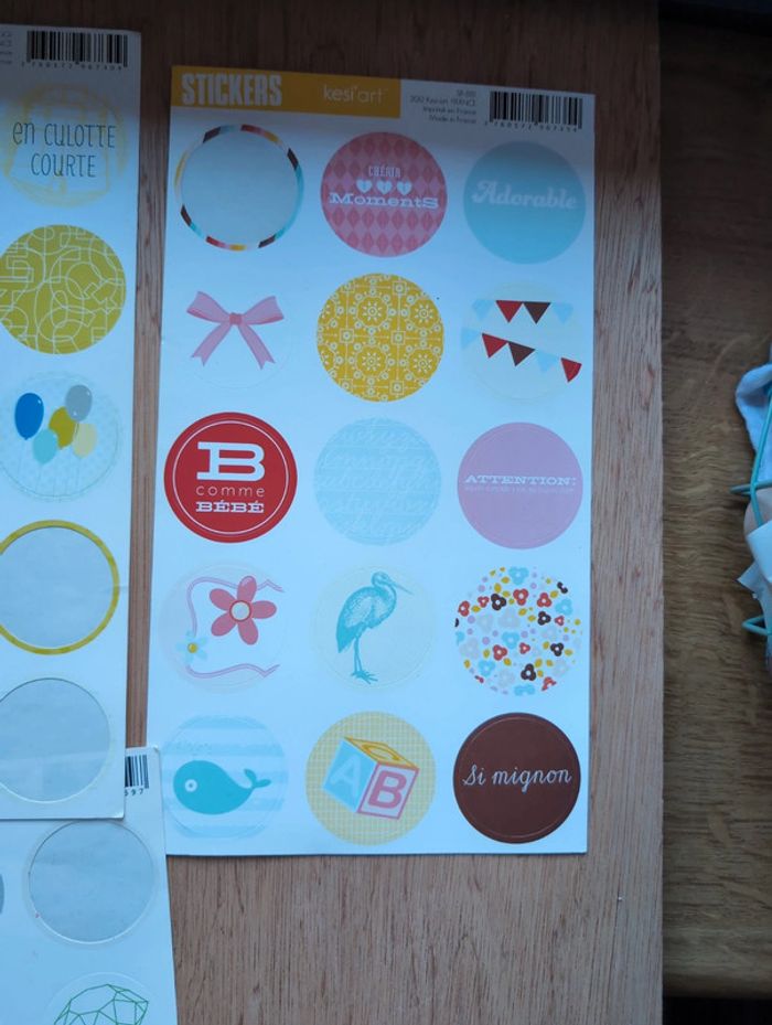 Lot de 3 planches de stickers - photo numéro 3
