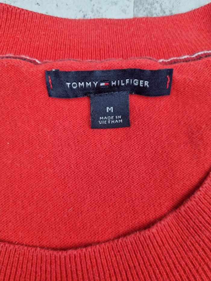 Pull léger manches courtes Tommy Hilfiger – Taille M Femme (mesures en photos) - photo numéro 3