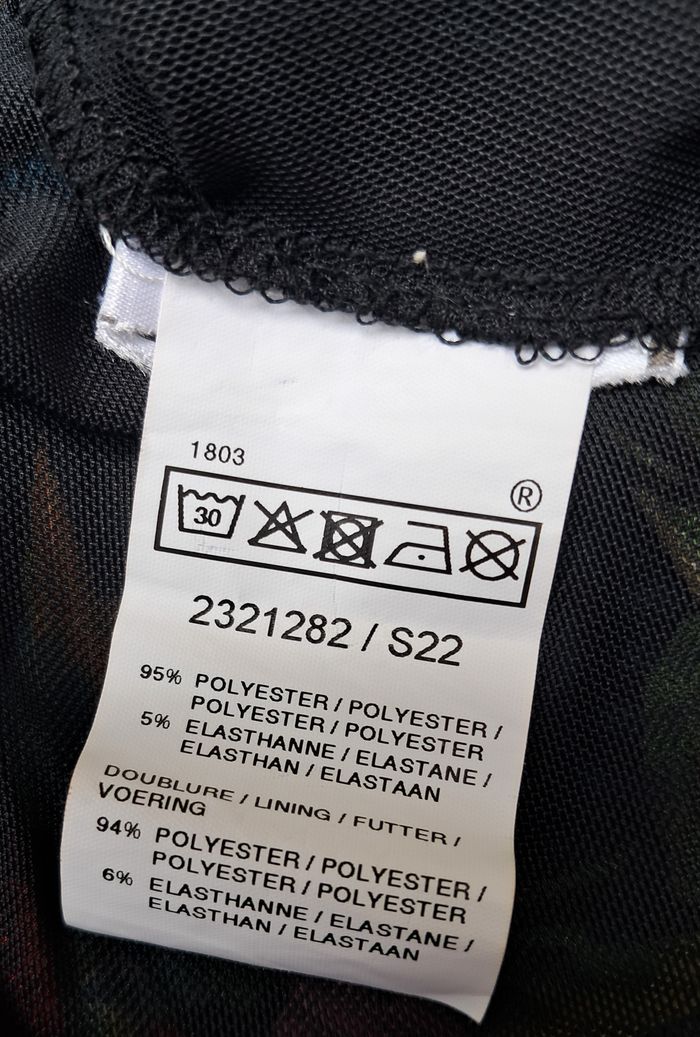 Robe noir imprimée fleurs multicolores - photo numéro 4