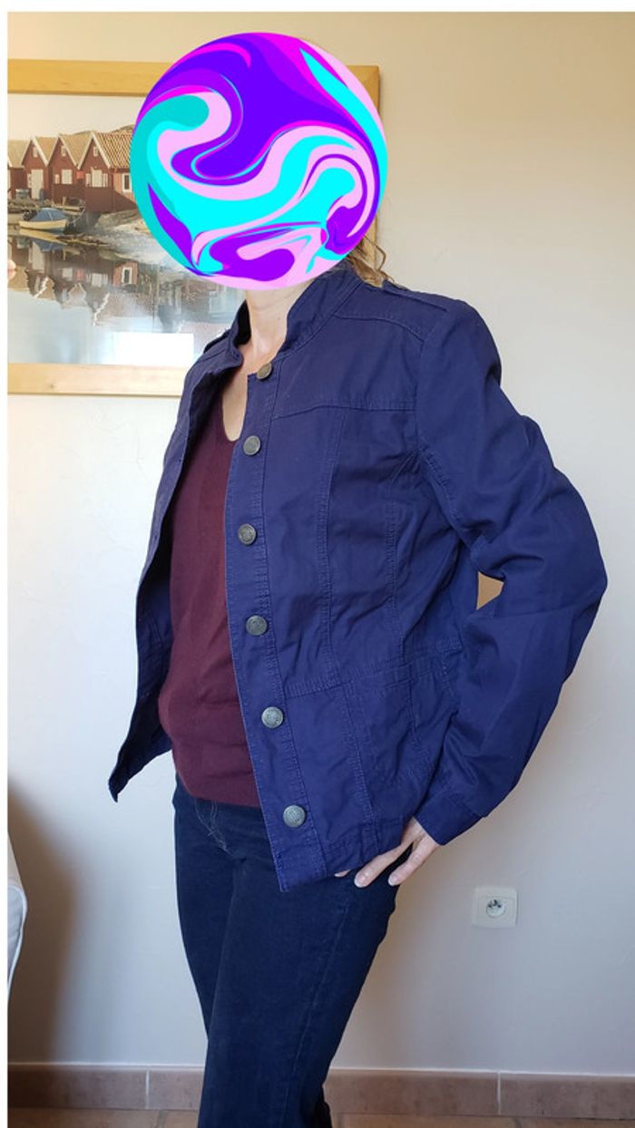 Veste style jean, taille 40 - photo numéro 3