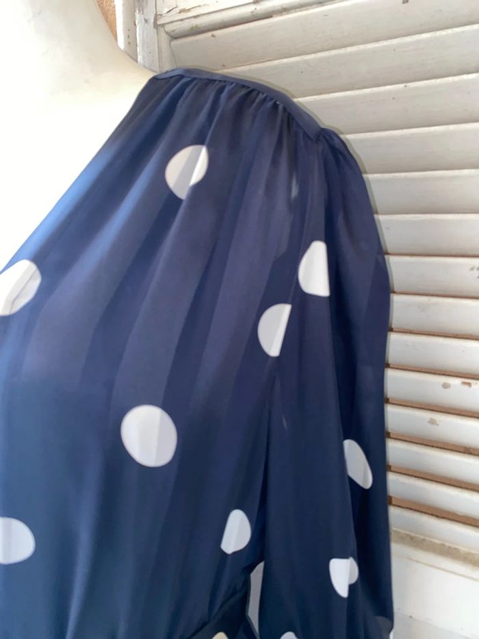 Robe à pois Vintage taille 44 - photo numéro 3