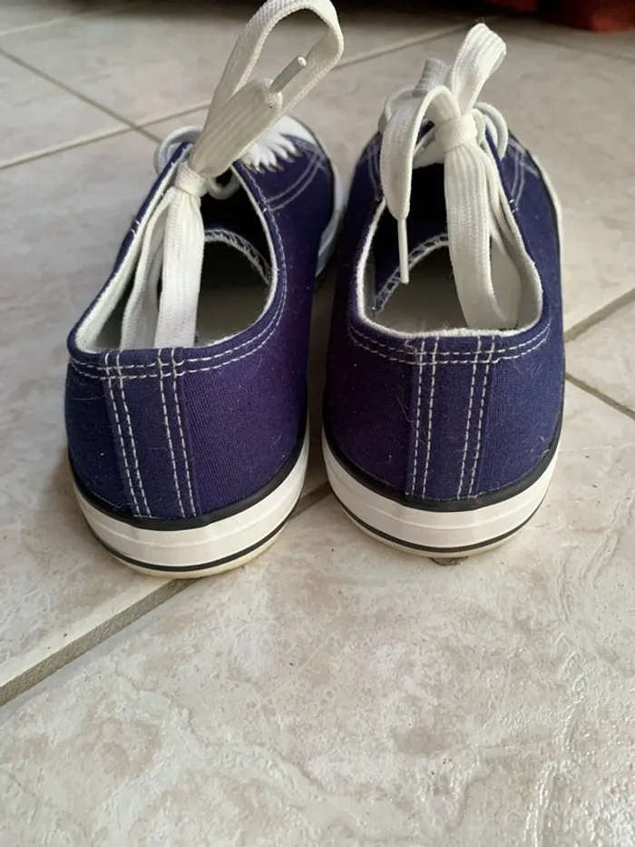 Baskets toile couleur jean 39 - photo numéro 3