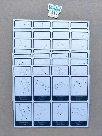 88 constellations à découper ou non