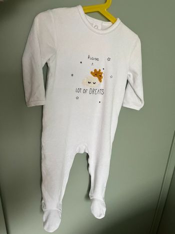 Pyjama en velours blanc 🧸