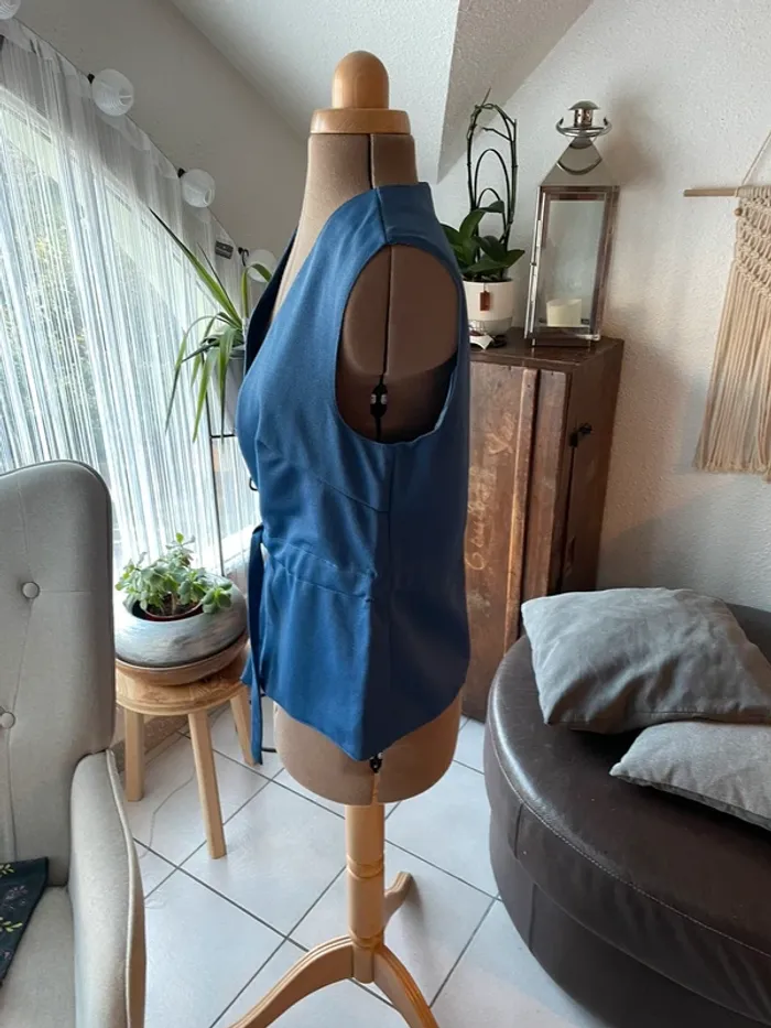 Boléro femme -T40 bleu - photo numéro 3
