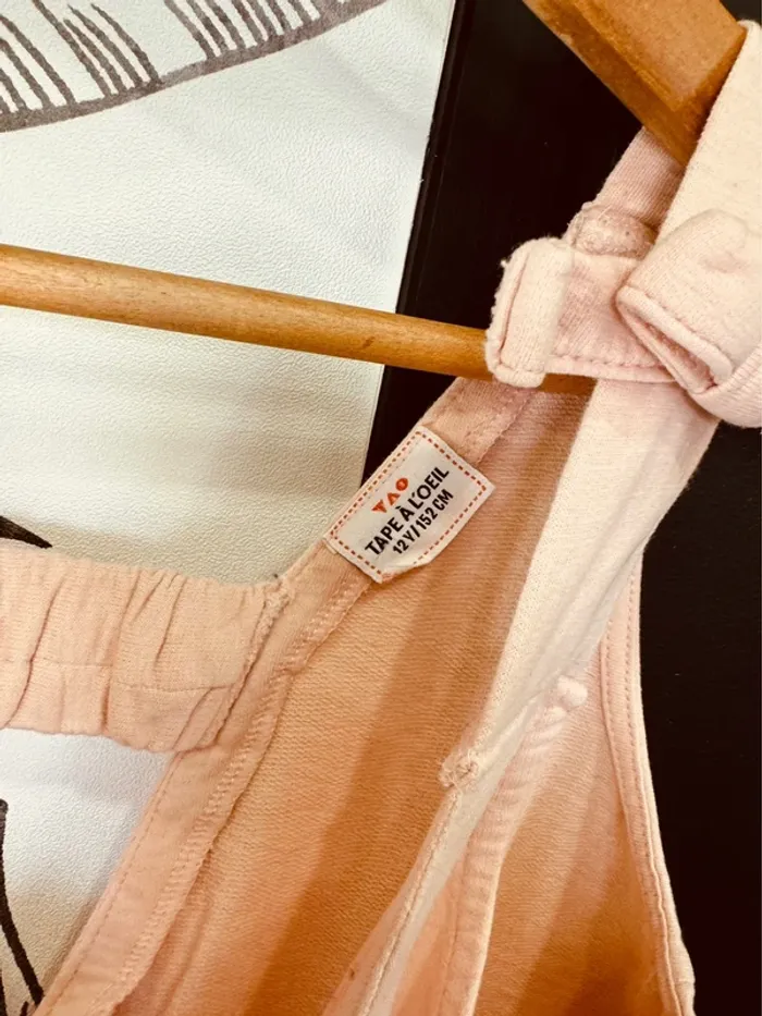 Taille 12 ans Combishort été fille TAO rose pale 🩷 - photo numéro 5