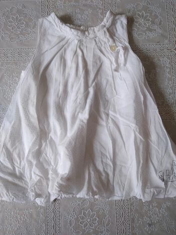 Robe blanche IKKS 12 mois