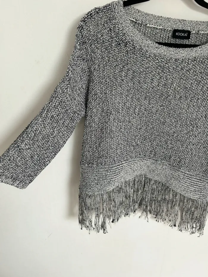 Pull gris femme taille s kookai - photo numéro 2
