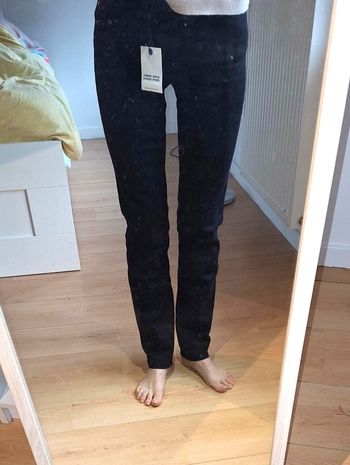 ZARA pantalon noir straight t.34 neuf avec étiquette