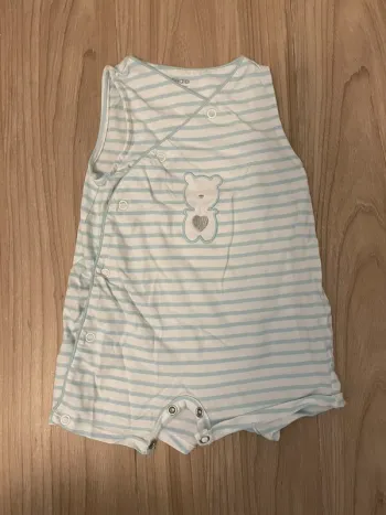 Combi bébé rayée ourson