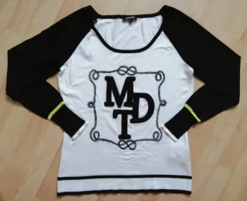 Pull Morgan noir et blanc taille L