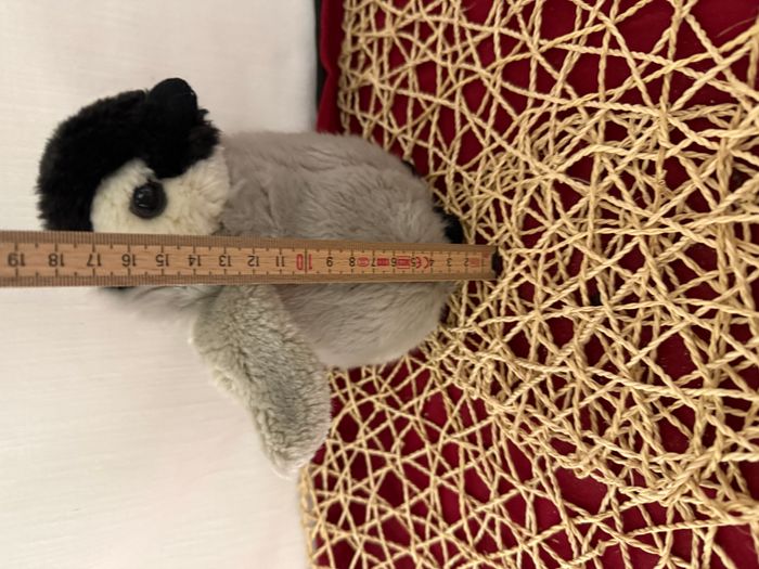 Peluche pingouin gris noir africa - photo numéro 3