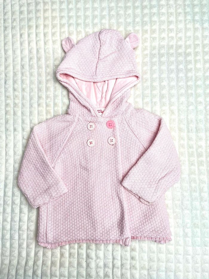 Veste fille à capuche 12 mois, DPAM - photo numéro 3