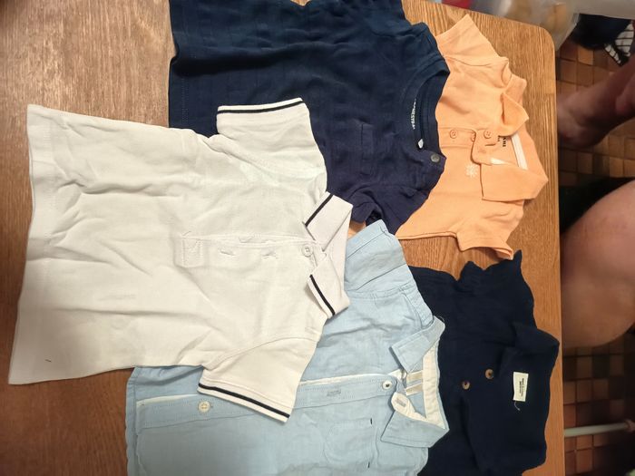 Lot 5 maillot manche courte 3 mois