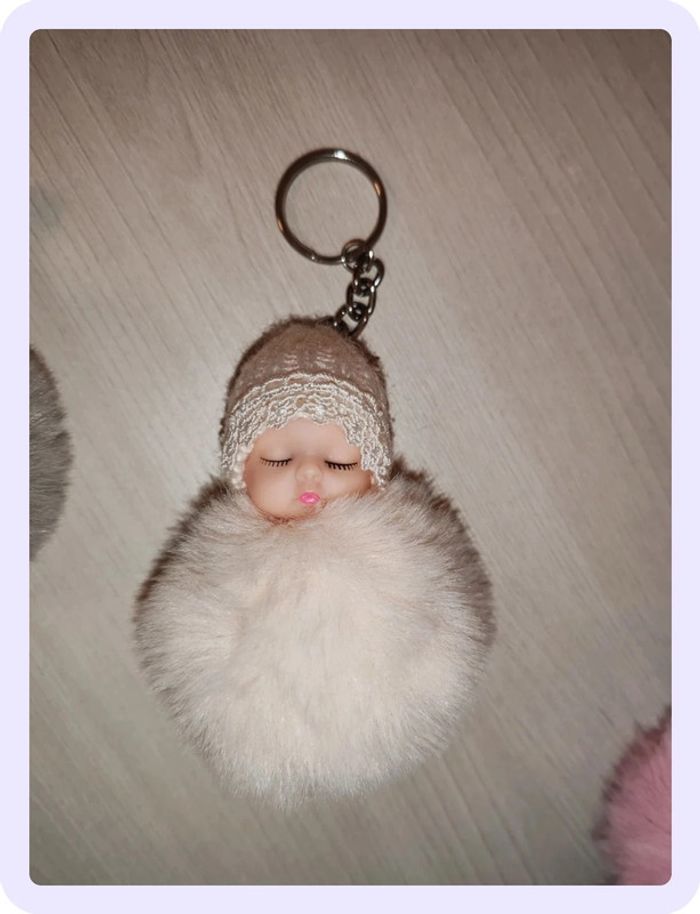 Porte clef pompon - photo numéro 3