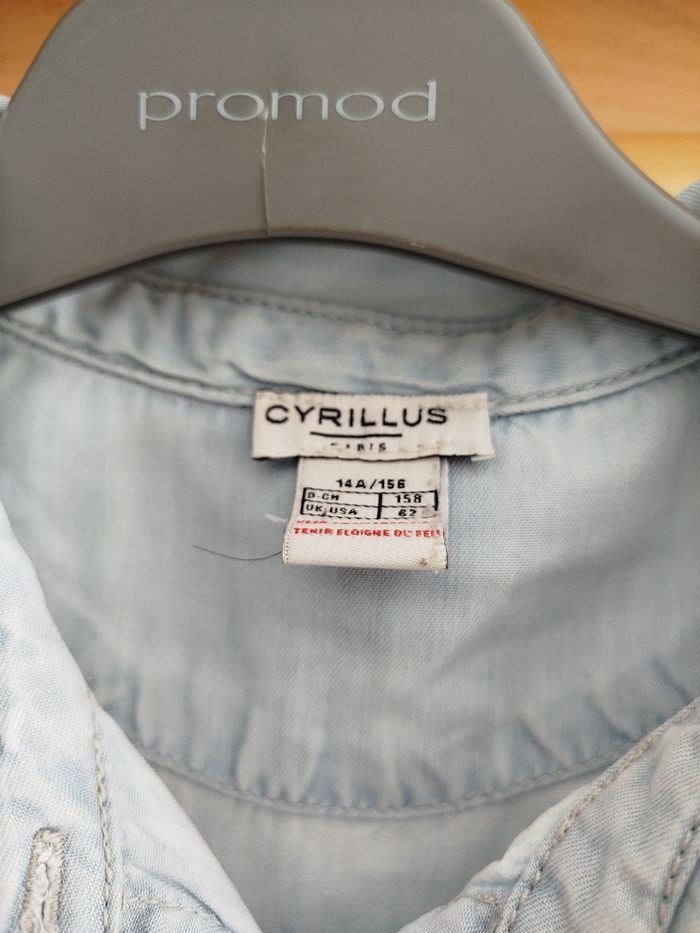 Chemise en jean Cyrillus taille 14 ans - photo numéro 2