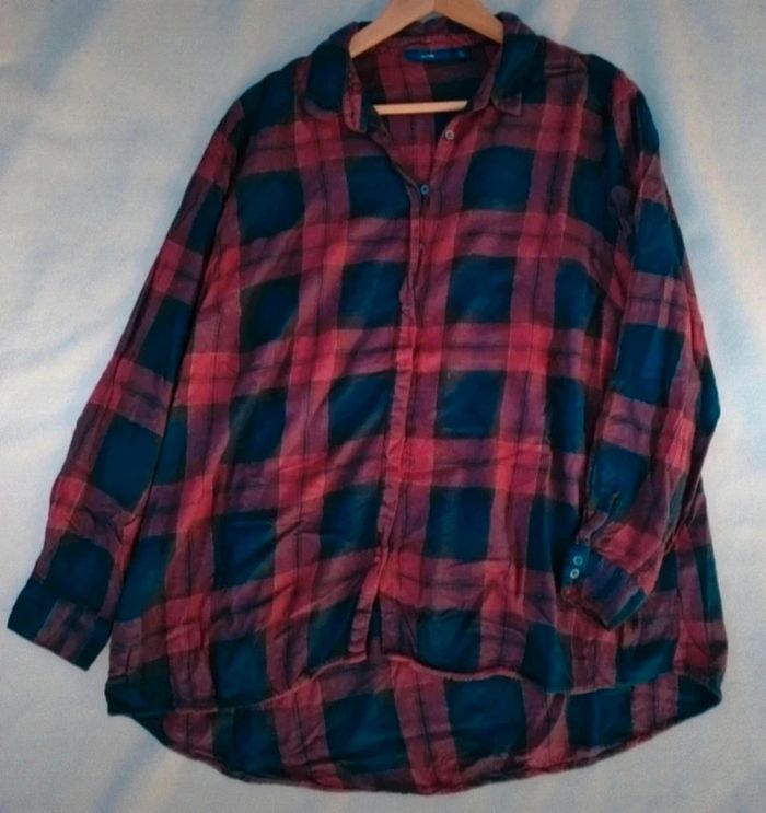 Chemise manches longues à carreaux