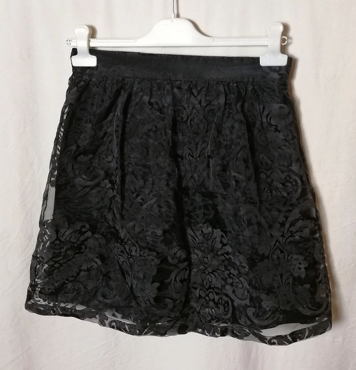 Jupe courte unie noire chic Taille 38 Nafnaf - photo numéro 10