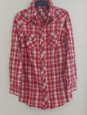 Chemise chemisier fille/femme manches longues taille S