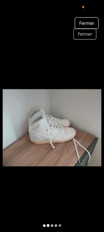 👟 Baskets Nike homme – Taille 44.5 – Couleur blanche – Style intemporel