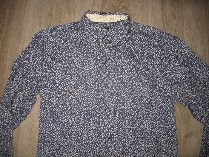 CHEMISE ML MARINE A MOTIFS "BRICE" - TAILLE S - n°02 - photo numéro 4