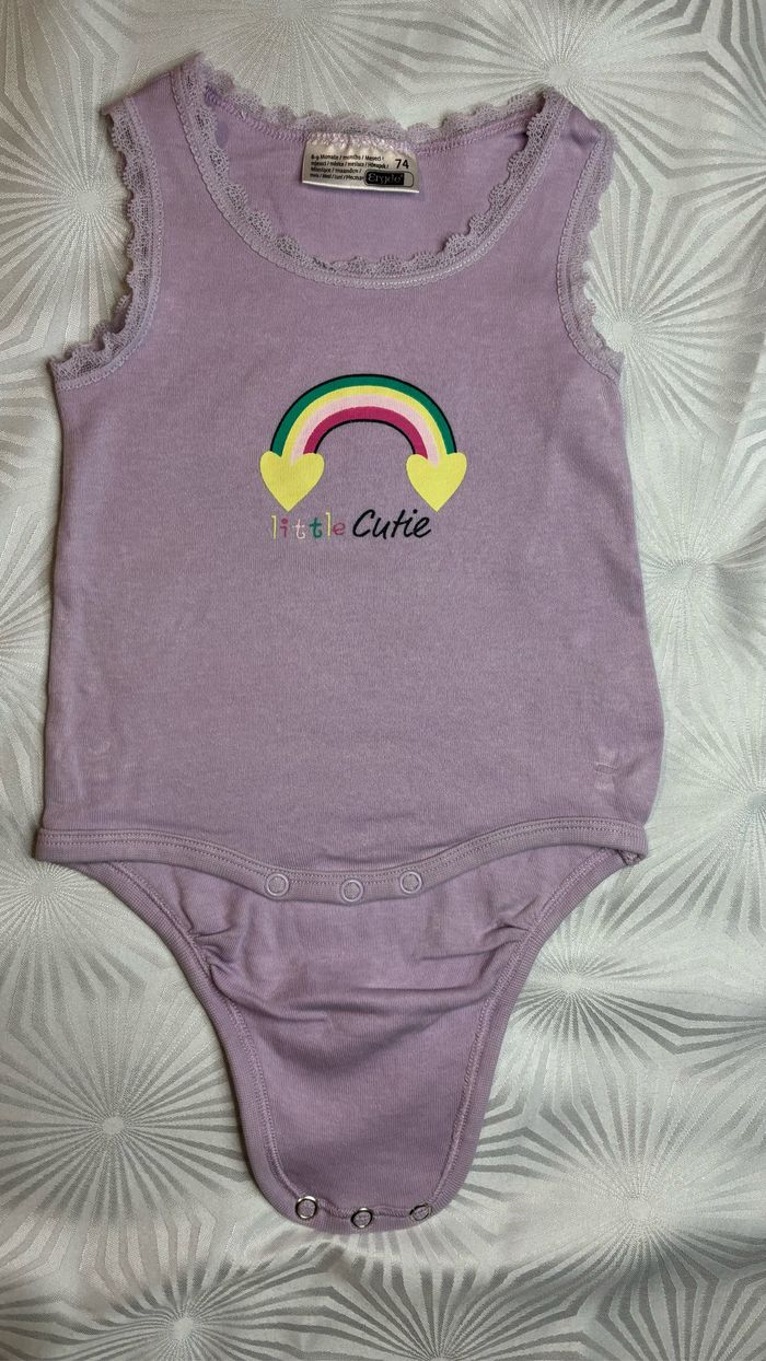 Body bretelles fille 6/9 mois - 74 cm - photo numéro 2