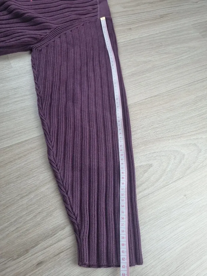 Pull a col rond Tommy Hilfiger violet Femme Taille L - photo numéro 4