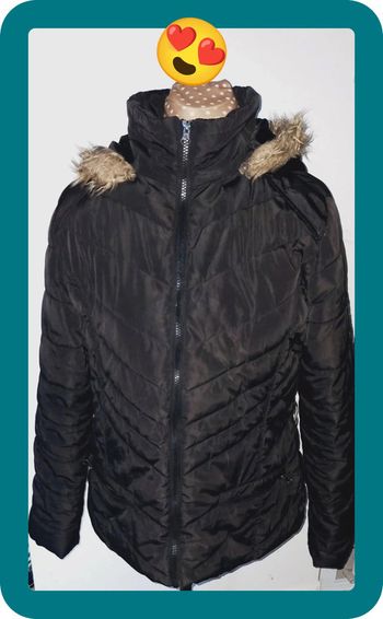 Manteau Casual noir, femme, taille L