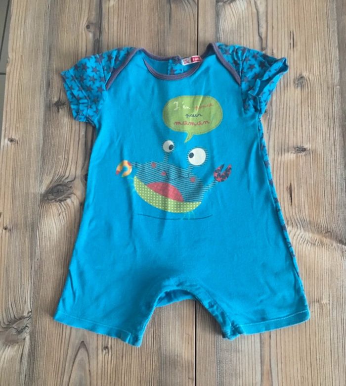 Lot 3 ans barboteuse débardeur t shirt - photo numéro 2