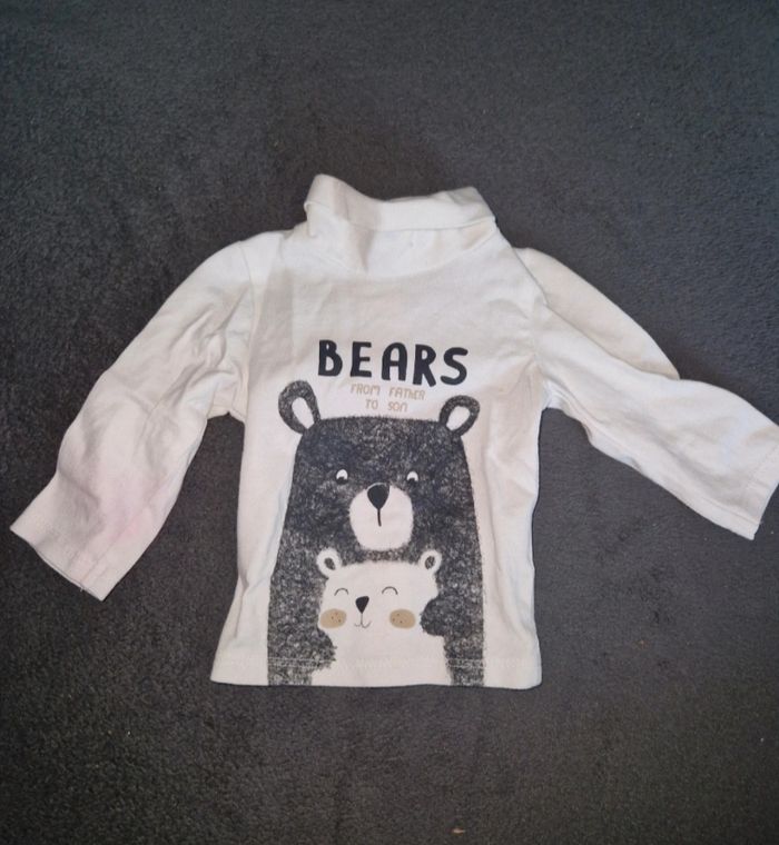 Tee shirt manches longues 1 mois