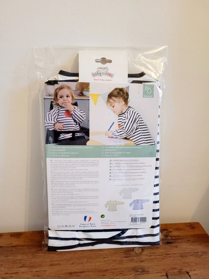 Tablier bavoir / blouse imperméable Baby to love - photo numéro 2