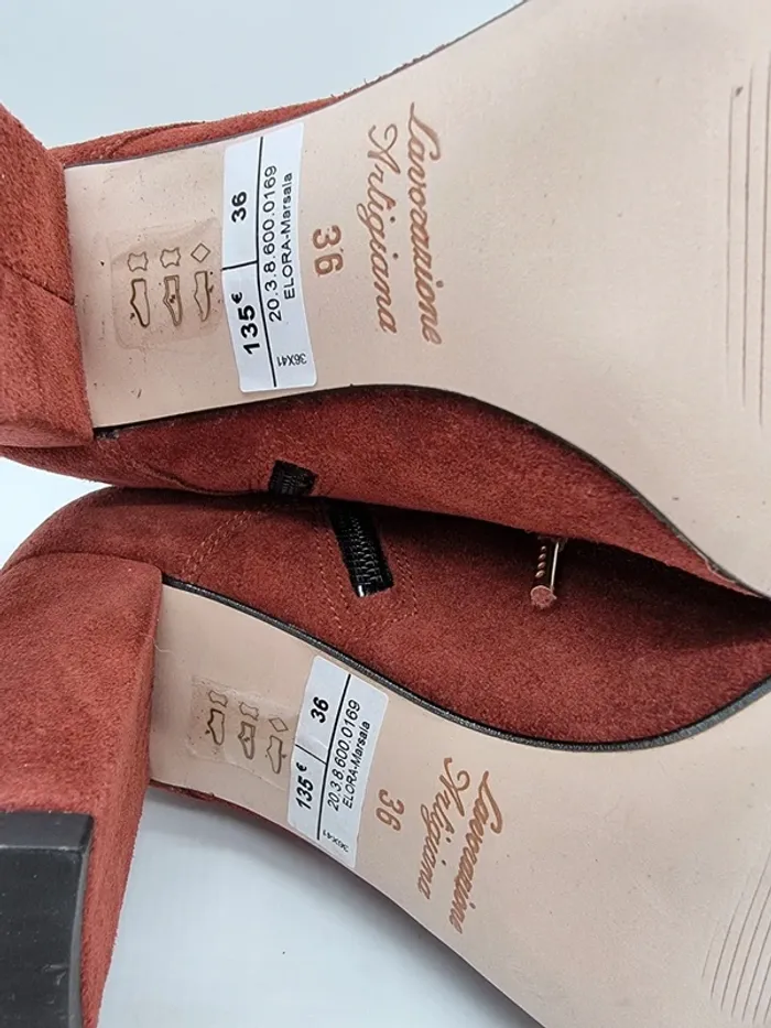Lavorazione Artigiana bottines à talon * pointure 36 * - photo numéro 8