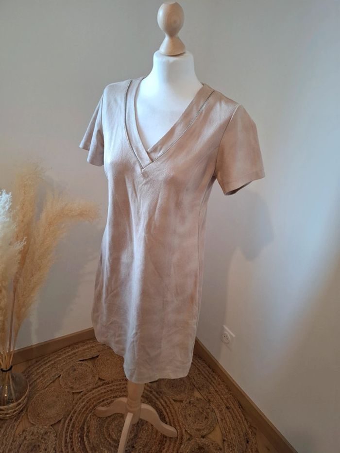 Robe beige/crème chic Charming Girl taille S 36 - photo numéro 4
