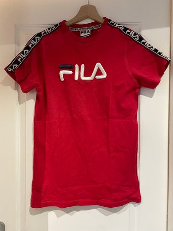 👕 T-shirt Fila Rouge - Style Sportswear Retro