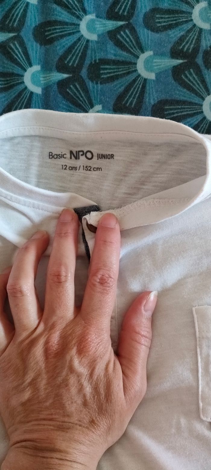 Tee shirt basic NPO 12 ans - photo numéro 2