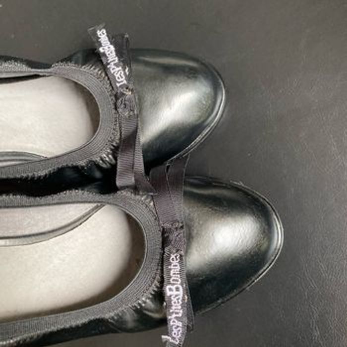 Ballerines vernis noir talons compensés 40 les p’tites bombes - photo numéro 2