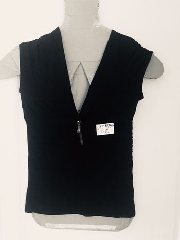 255-blouse noire T 38/40 -M/L