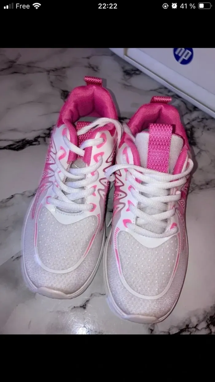Baskets rose fushia et rose t.36