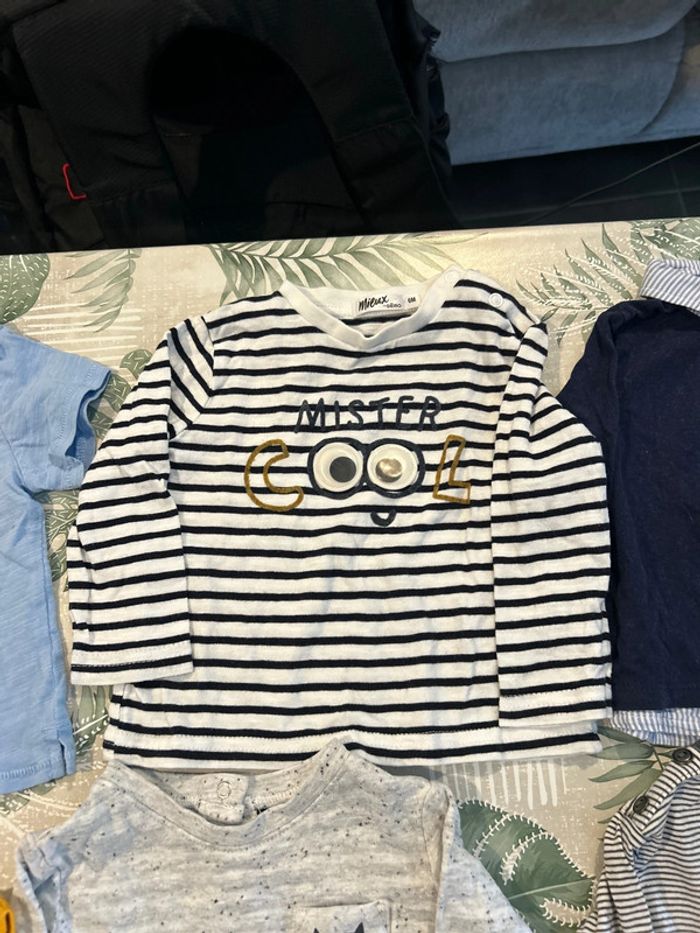 Lot t shirt 6 mois - photo numéro 11
