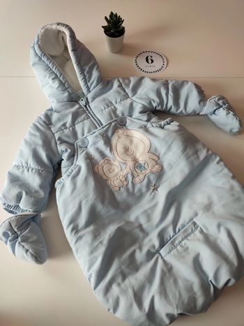Combinaison Pilote 2-en-1 Bleue - 6 Mois