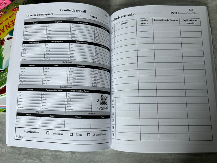 Cahier d'exercice et de pratique de la Conjugaison neuf - photo numéro 3
